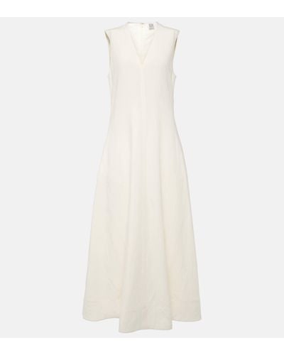 Totême A-line Maxi Dress - White