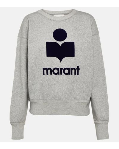 Isabel Marant Moby Logo Jersey Sweatshirt - Grey