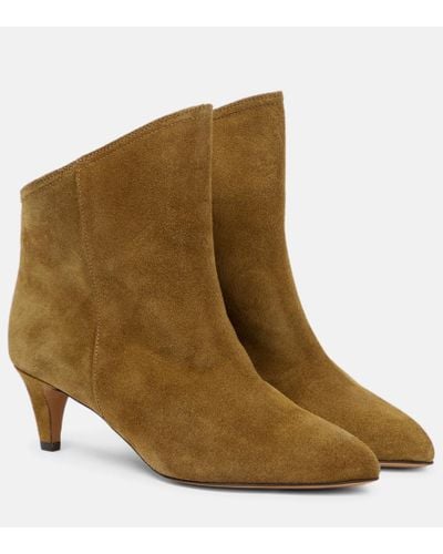 Isabel Marant Dripi Suede Ankle Boots - Brown
