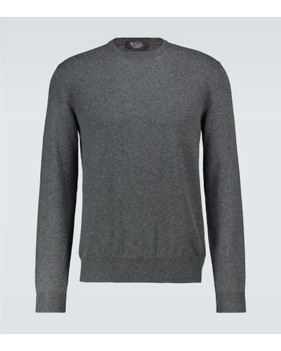 Loro Piana Cashmere Crewneck Sweater - Gray