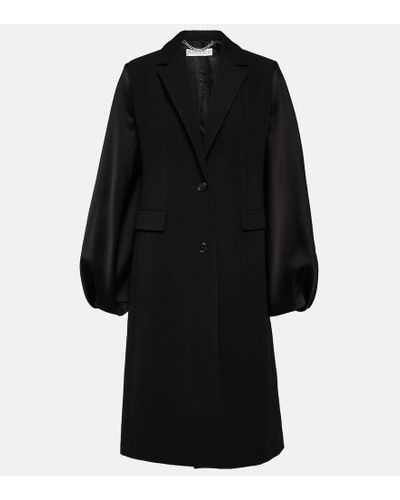 JW Anderson Abrigo oversized de botonadura simple - Negro