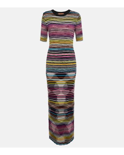 Missoni Striped Knitted Maxi Dress - Multicolor