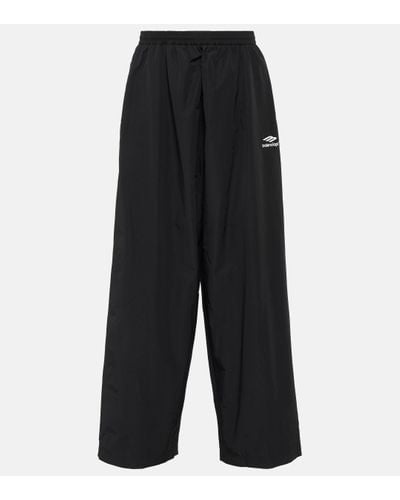 Balenciaga 3b Sports Icon Poplin Track Trousers - Black