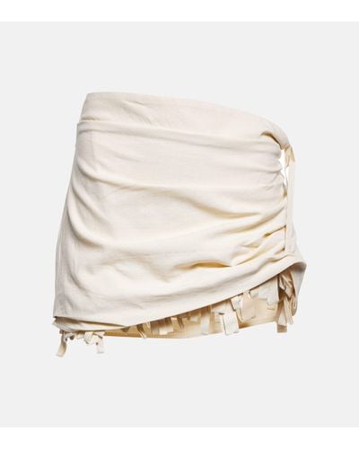 Jacquemus Mini-jupe Artichaut - Blanc