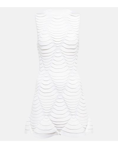 Alaïa Sleeveless Minidress - White