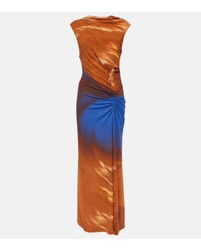 Jonathan Simkhai Acacia Printed Jersey Midi Dress - Blue