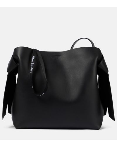 Acne Studios Musubi Medium Leather Shoulder Bag - Black