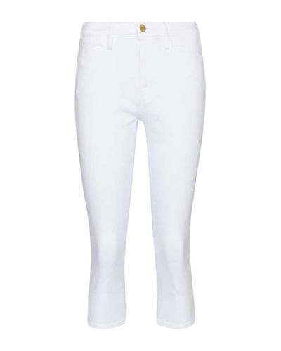 FRAME Pantalones Le High Pedal Pusher jeans - Blanco
