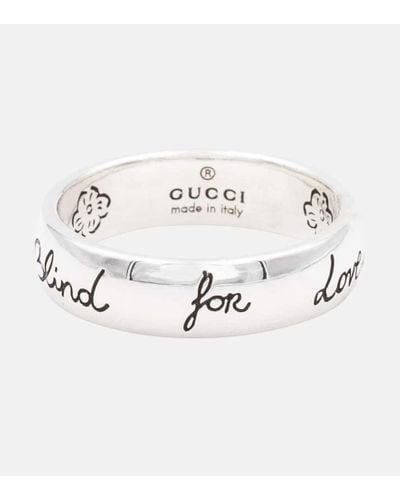 Gucci Anello 'blind for love' - Metallizzato