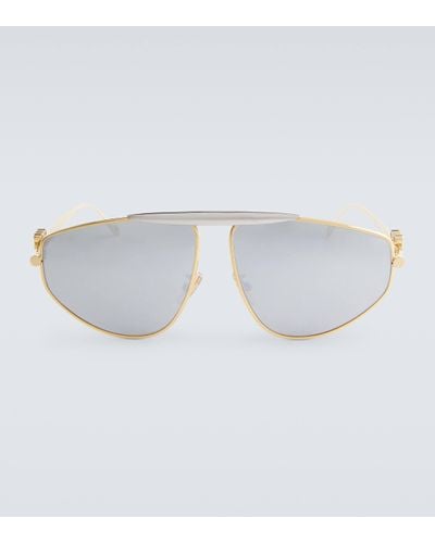 Loewe Anagram Aviator Sunglasses - White