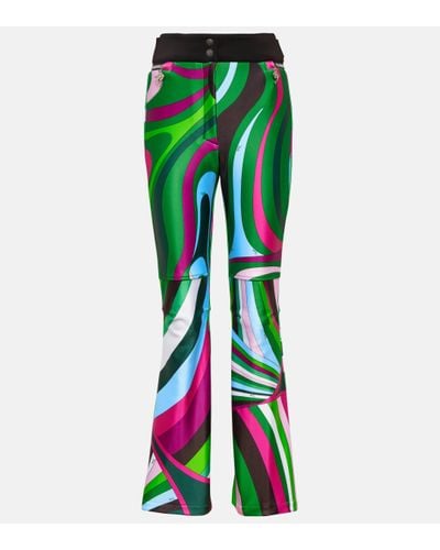 Emilio Pucci X Fusalp – Pantalon de ski imprime - Vert