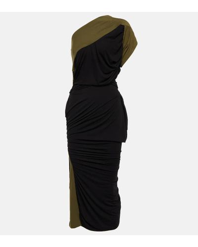 Vivienne Westwood Rouched Jersey Midi Dress - Black