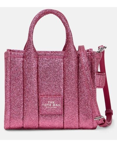 Marc Jacobs Bolso shopper Galactic Glitter mini - Rosa