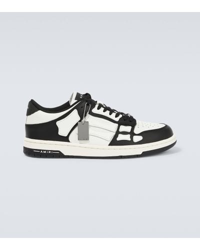 Amiri Skel Top Low Leather Trainers - White