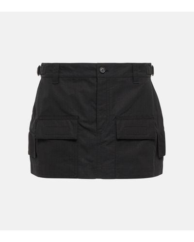 Wardrobe NYC Mini-jupe en coton - Noir
