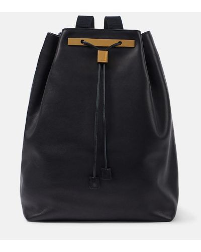 The Row Backpack 11 Leather Backpack - Black