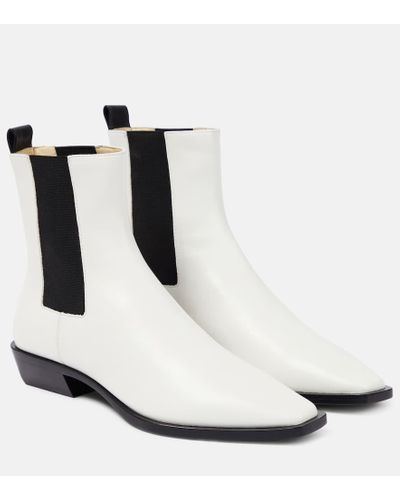 Jonathan Simkhai Chelsea Boots Lennon aus Leder - Weiß