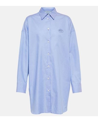Prada Hemd aus Baumwolle - Blau