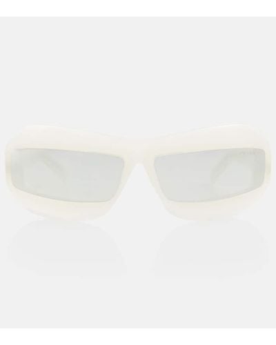 Prada Gafas de sol de acetato - Blanco