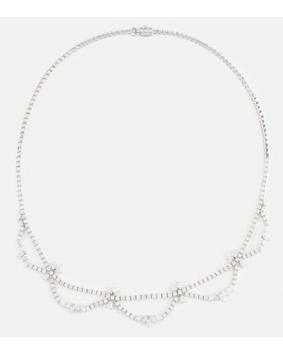 YEPREM 18kt Gold Necklace With Diamonds - White