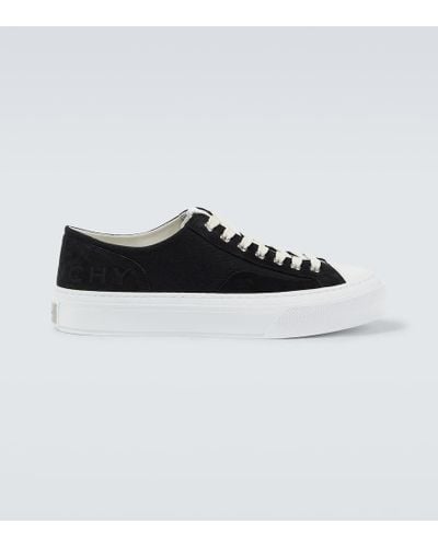 Givenchy Sneakers City in suede e canvas - Nero