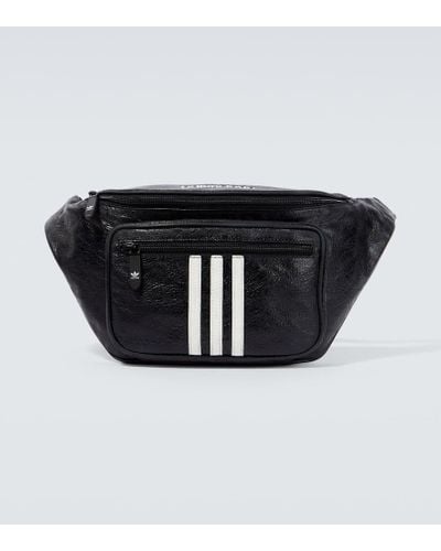 Balenciaga X Adidas Leather Belt Bag - Black