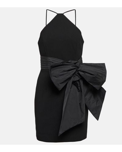 Rebecca Vallance Grace Halterneck Minidress - Black