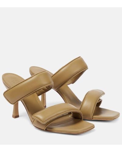 Gia Borghini X Pernille Teisbaek Perni 03 Leather Sandals - Brown