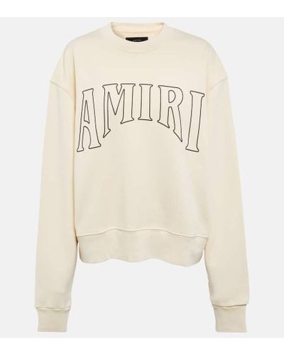 Amiri Logo Cotton Jersey Sweatshirt - Natural