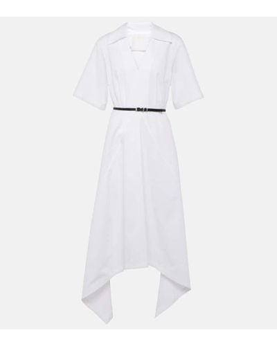 Givenchy Hemdblusenkleid Voyou aus Baumwollpopeline - Weiß