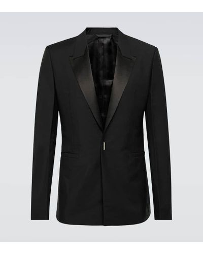 Givenchy Chaqueta de traje de lana y mohair - Negro