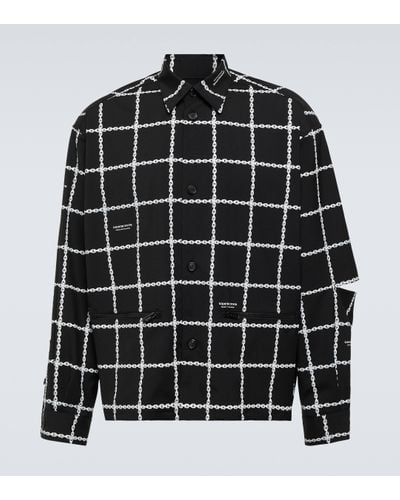 Undercover Printed Wool-blend Jacket - Black