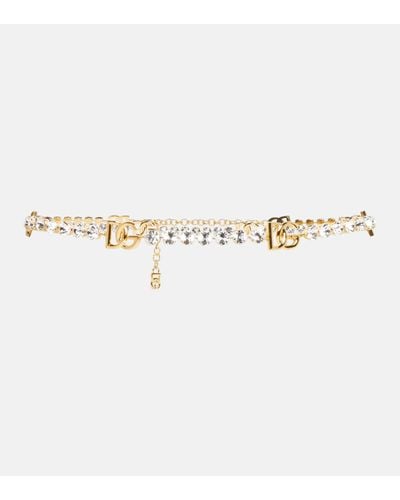 Dolce & Gabbana Sac ceinture a logo et ornements - Neutre