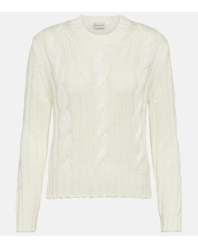 Moncler Wool Sweater - White