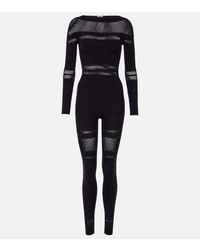 Wolford Net Lines Jumpsuit - Black