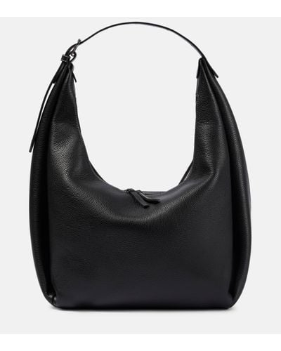 Totême Leather Tote Bag - Black