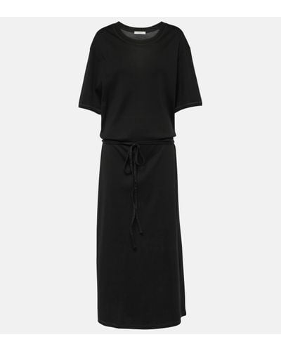 Lemaire Robe chemise en coton - Noir