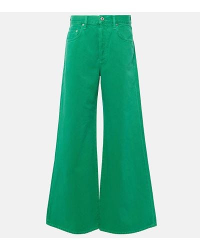 Citizens of Humanity Jeans Beverly Slouch de tiro medio - Verde