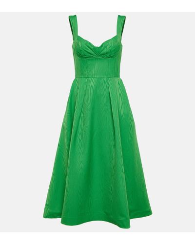 Rebecca Vallance Abito midi Abigail con pince - Verde