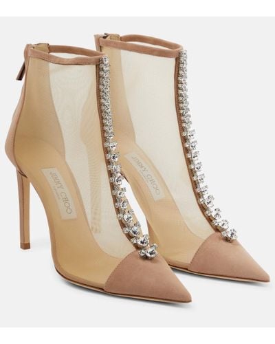 Jimmy Choo Ankle Boots Bing 100 - Natur