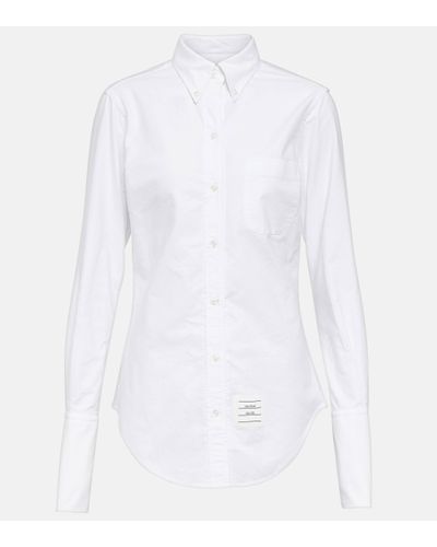 Thom Browne Cotton Poplin Shirt - White