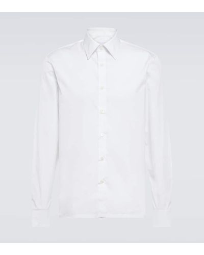 Prada Camisa de algodon - Blanco