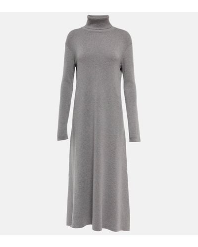 Loro Piana Grassmoor Cashmere Jumper Dress - Grey