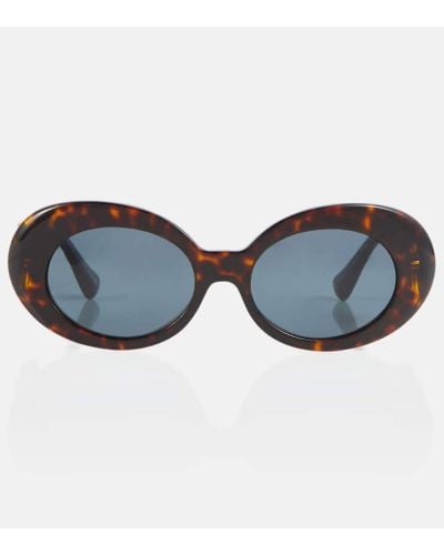 Versace Runde Sonnenbrille - Blau