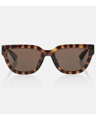 Gucci Gafas de sol cat-eye con GG - Marrón
