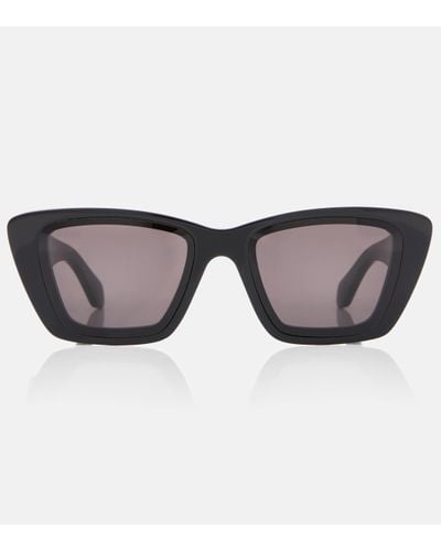 Alaïa Logo Square Sunglasses - Brown