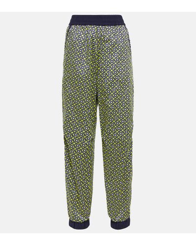 3 MONCLER GRENOBLE Pantalones de chandal estampados - Verde