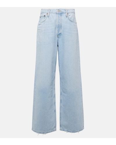 Agolde Low Slung Baggy Wide-leg Jeans - Blue