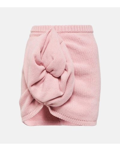 Magda Butrym Cashmere Miniskirt - Pink