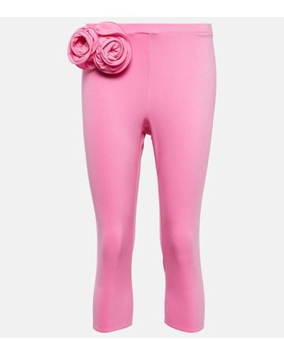 Magda Butrym Applique leggings - Pink